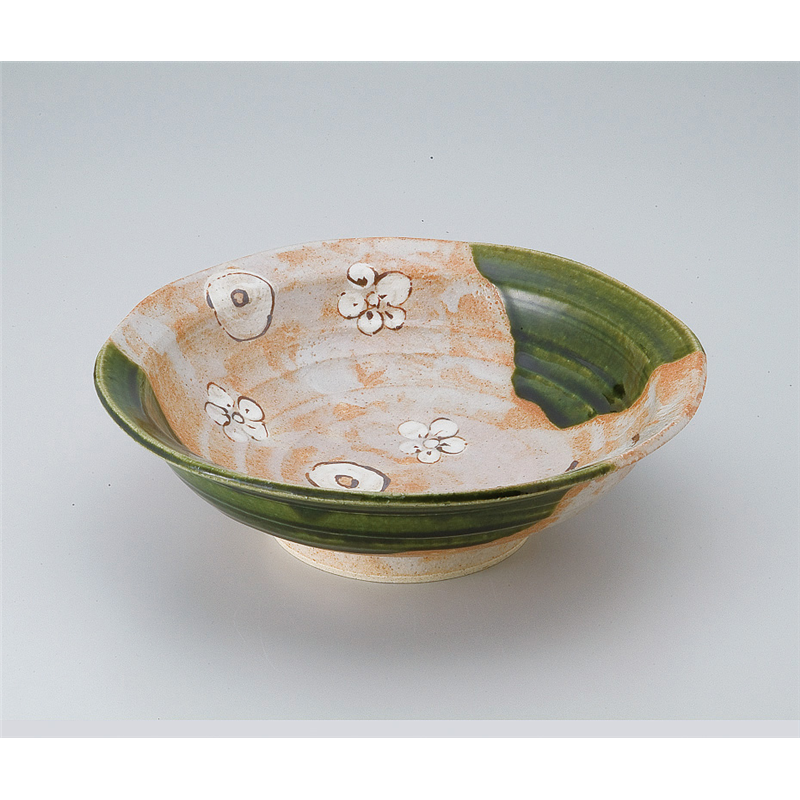 古林陶器 多用鉢 織部8.0丸鉢 521820471 1個(ご注文単位1個)【直送品】