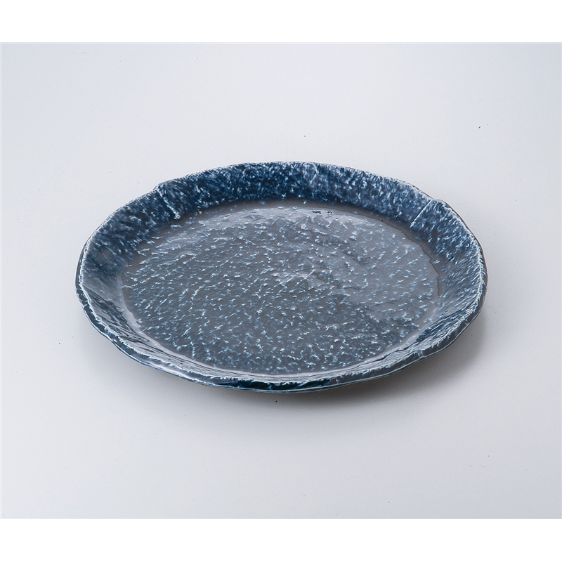 古林陶器 盛込皿 紺釉9.0丸皿 525510174 1個(ご注文単位1個)【直送品】