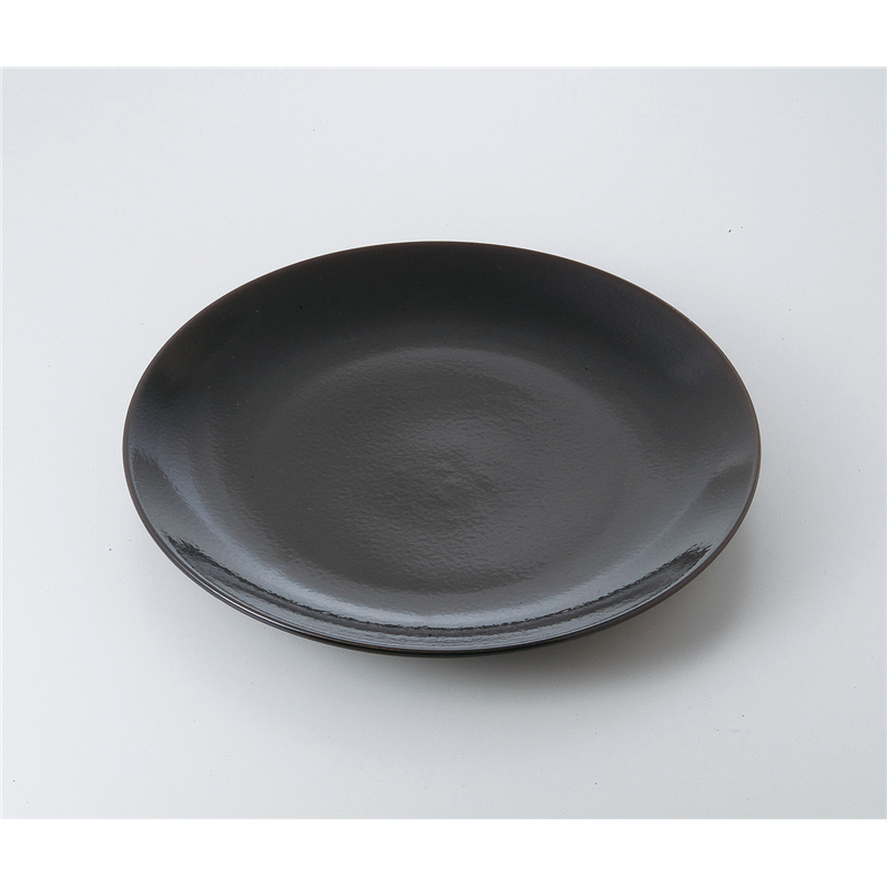 古林陶器 萬古焼盛込皿 ゆず天目13.0丸皿 525730481 1個(ご注文単位1個)【直送品】