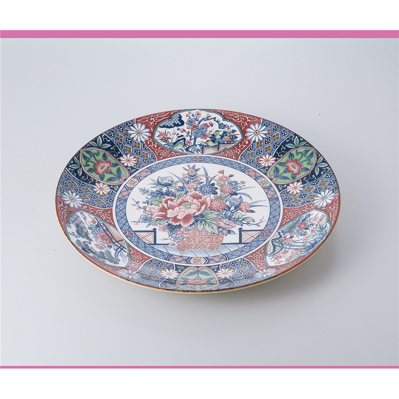 古林陶器 萬古焼盛込皿 花かご10.0皿 525740181 1個(ご注文単位1個)【直送品】