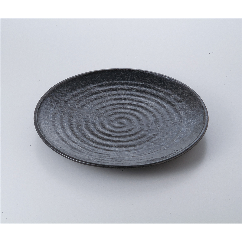 古林陶器 萬古焼盛込皿 油滴天目11.0丸皿 526020582 1個(ご注文単位1個)【直送品】