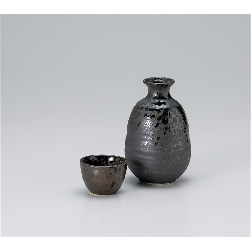 古林陶器 酒器 黒伊賀徳利 1324730101 1個(ご注文単位1個)【直送品】