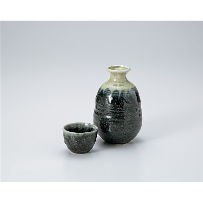 古林陶器 酒器 紺徳利 1324740301 1個(ご注文単位1個)【直送品】