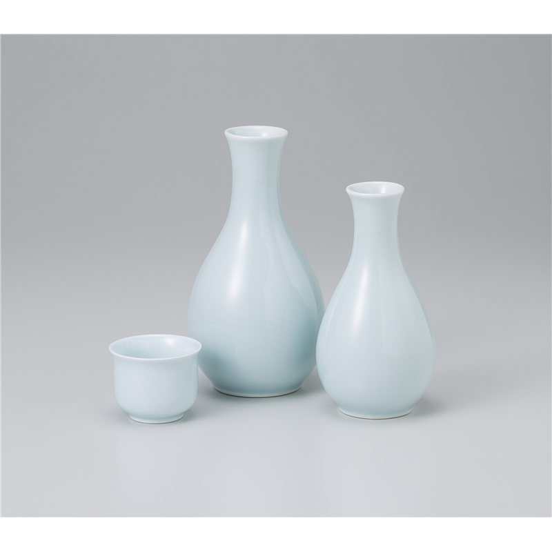 古林陶器 酒器 青白磁徳利(大) 1028620174 1個(ご注文単位1個)【直送品】