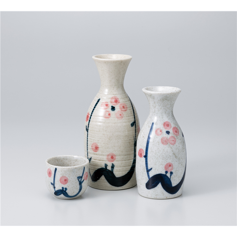 古林陶器 酒器 白梨梅 大徳利 1127930454 1個(ご注文単位1個)【直送品】
