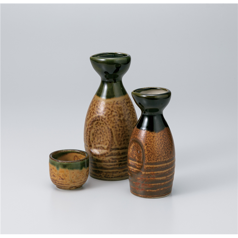 古林陶器 酒器 伊良保織部徳利(大) 1128021101 1個(ご注文単位1個)【直送品】
