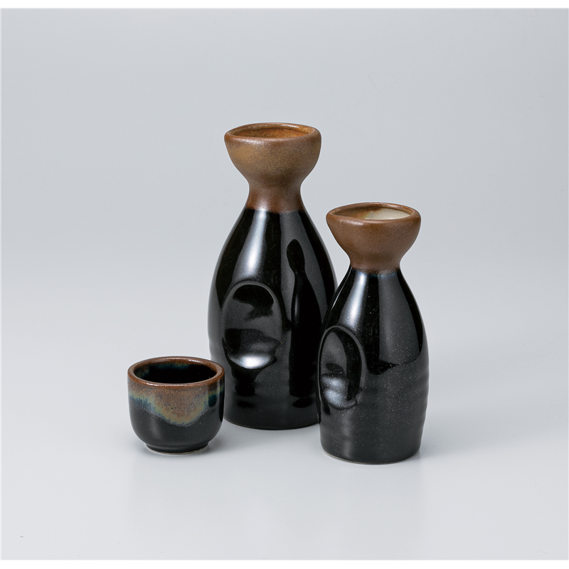 古林陶器 酒器 天目金結晶徳利(大) 1128010401 1個(ご注文単位1個)【直送品】