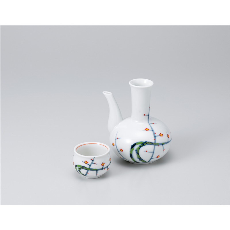 古林陶器 酒器 手酌徳利梅 1128320457 1個(ご注文単位1個)【直送品】