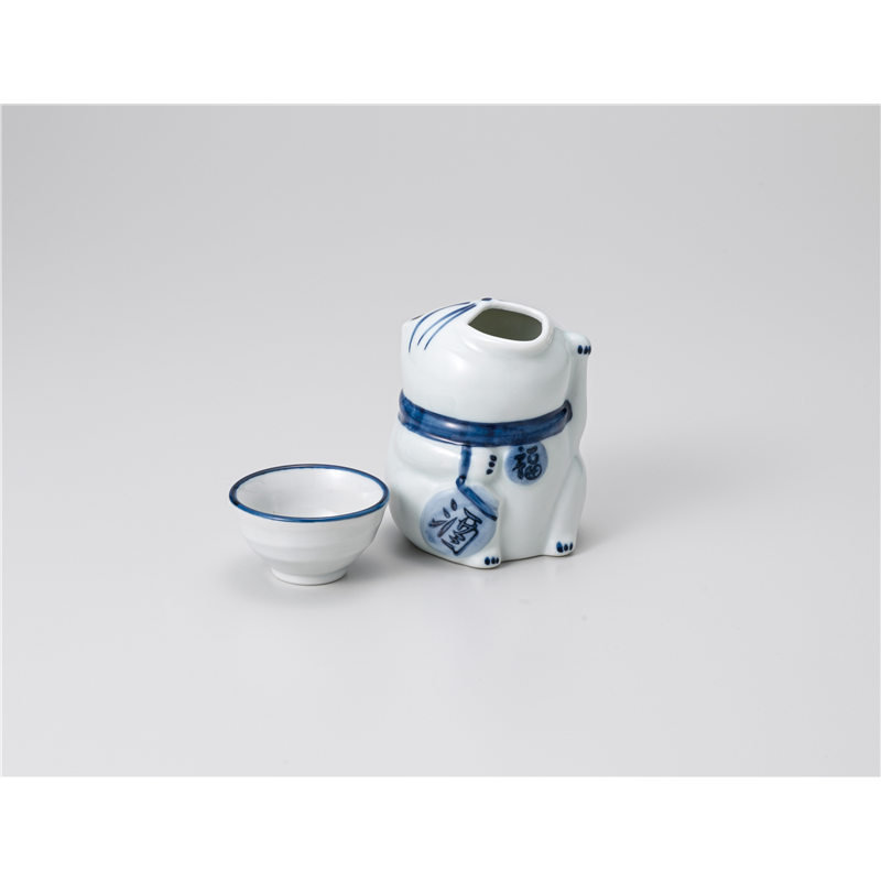古林陶器 酒器 ねこ 徳利 1226940554 1個(ご注文単位1個)【直送品】