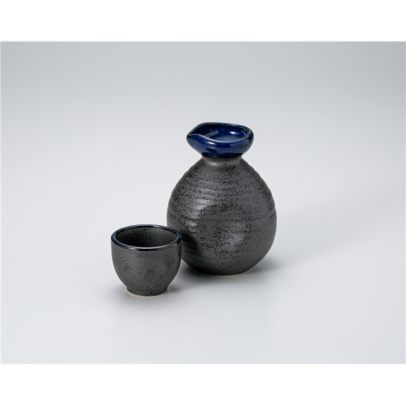 古林陶器 酒器 藍染 徳利 1325030516 1個(ご注文単位1個)【直送品】