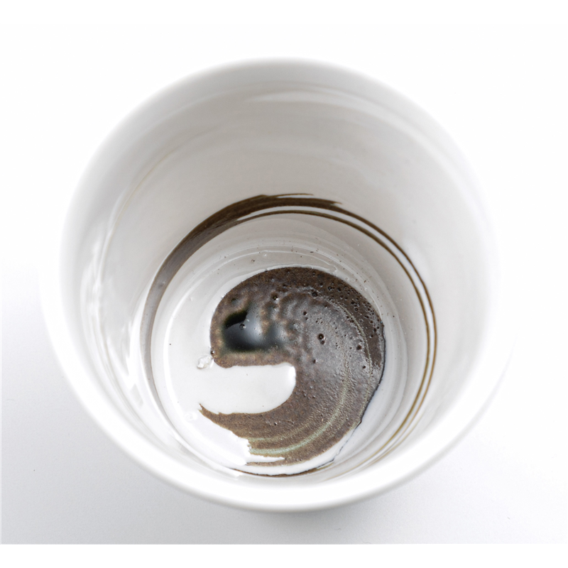 古林陶器 フリーカップ(焼酎) 刷毛目けずり目カップ(白) 727220374 1個(ご注文単位1個)【直送品】