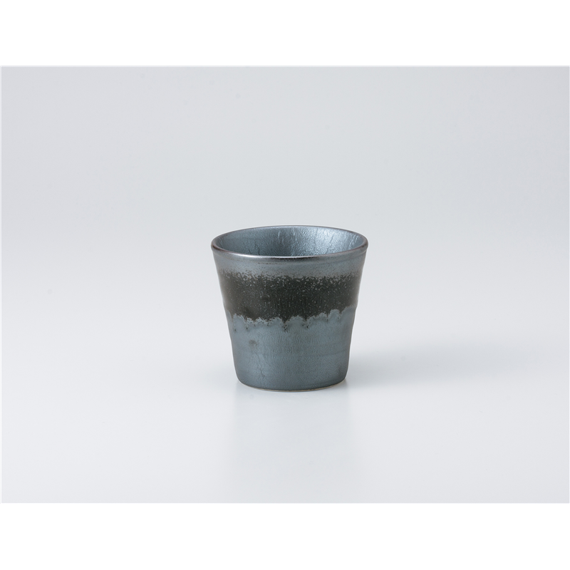 古林陶器 フリーカップ(ロック) いぶし黒ロックグラス 928660257 1個（ご注文単位1個）【直送品】