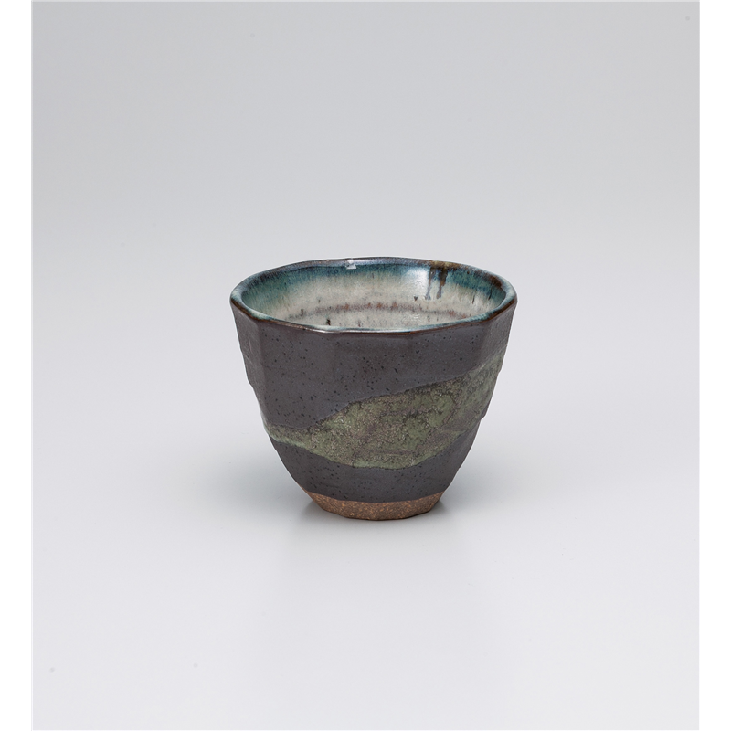 古林陶器 フリーカップ 黒銀彩雲ロックカップ 1029750451 1個(ご注文単位1個)【直送品】