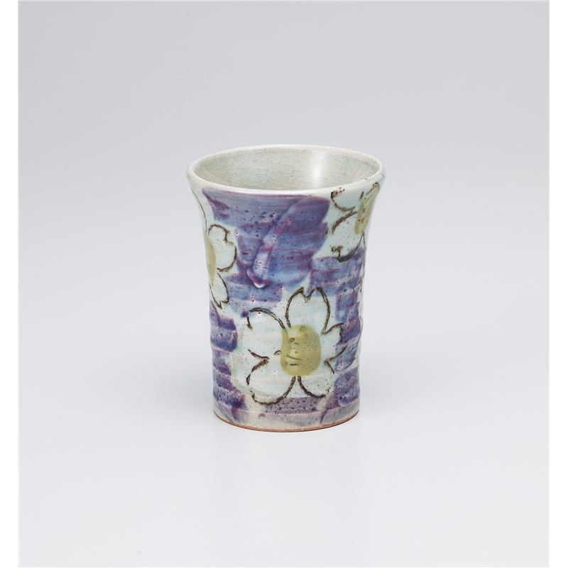 古林陶器 フリーカップ ダミ桜フリーカップ紫 1029720157 1個(ご注文単位1個)【直送品】