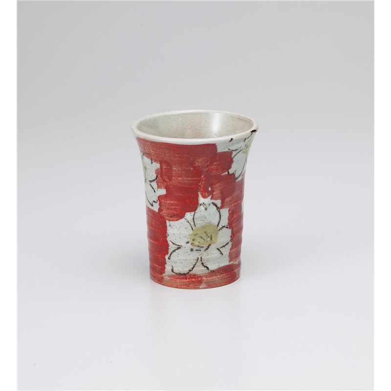 古林陶器 フリーカップ ダミ桜フリーカップ赤 1029720257 1個(ご注文単位1個)【直送品】
