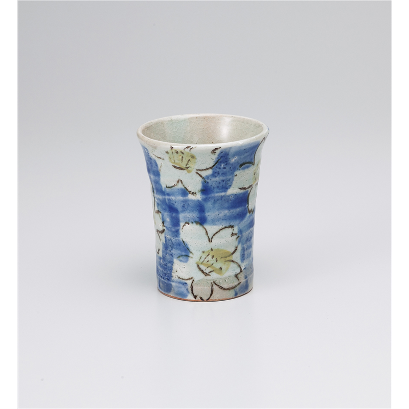 古林陶器 フリーカップ ダミ桜フリーカップ青 1029720357 1個(ご注文単位1個)【直送品】