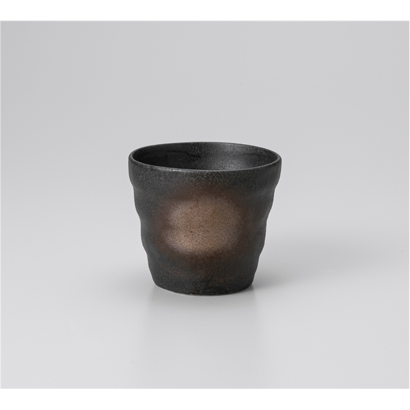 古林陶器 フリーカップ 黒備前風ロックカップ 1228440516 1個(ご注文単位1個)【直送品】