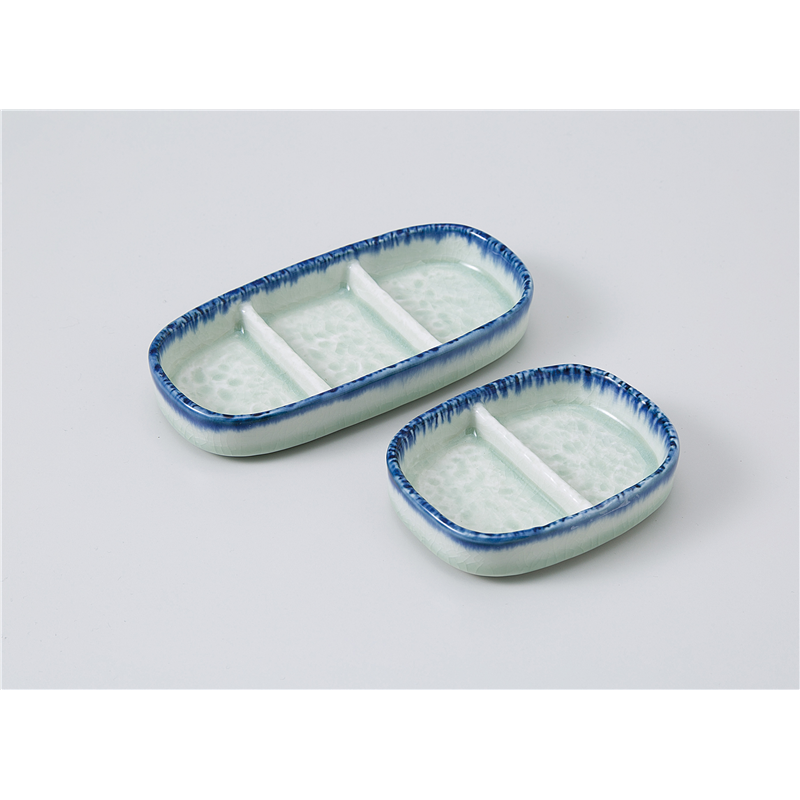 古林陶器 そば用品・薬味皿 御深井3品盛 1130330570 1個(ご注文単位1個)【直送品】