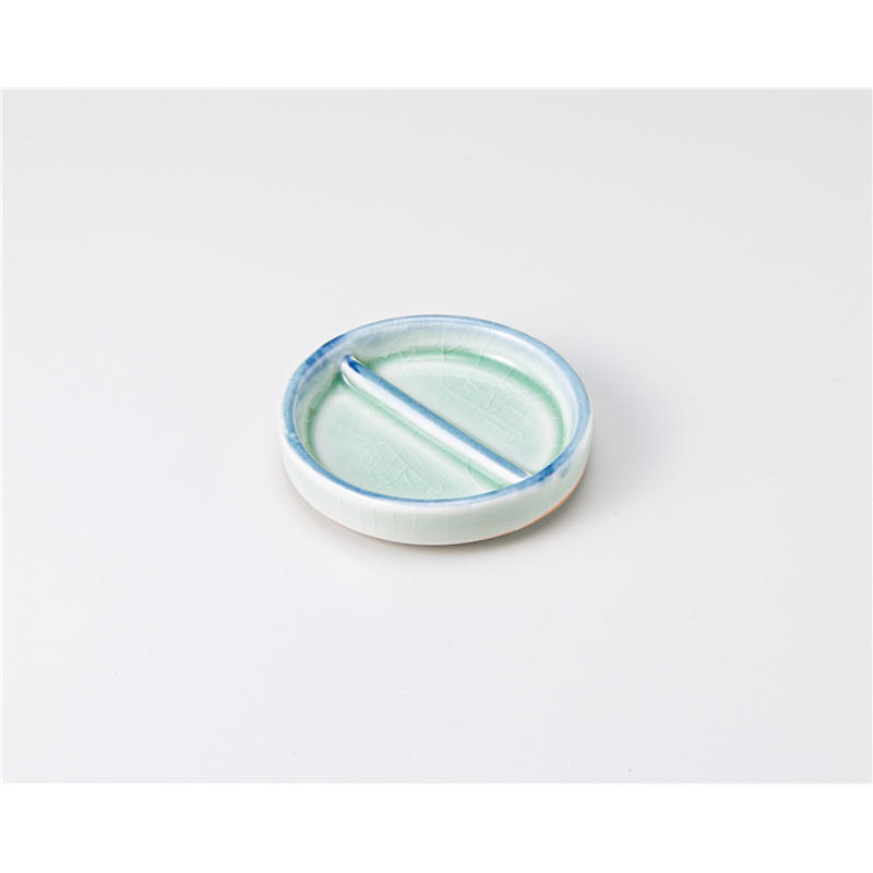古林陶器 そば用品・薬味皿 御深井丸二品皿 529150474 1個(ご注文単位1個)【直送品】