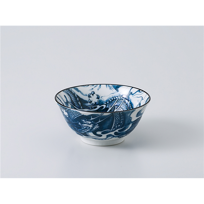 古林陶器 多用椀 ドラゴン4.8多用丼 紺 1133660301 1個（ご注文単位1個）【直送品】