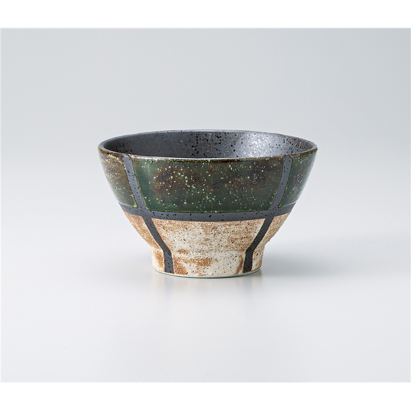 古林陶器 飯椀 織部格子 茶碗 1332050231 1個（ご注文単位1個）【直送品】