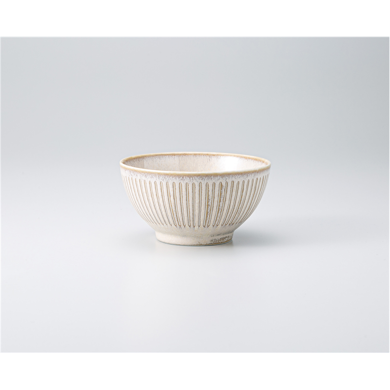 古林陶器 飯椀 撥水十草 ライスボール チタンマット白 1332260301 1個(ご注文単位1個)【直送品】