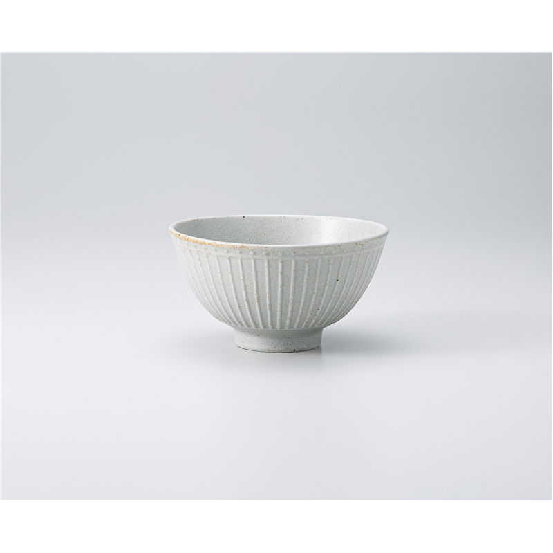古林陶器 飯椀 彫刻十草 飯碗アッシュグレー 1332260501 1個(ご注文単位1個)【直送品】