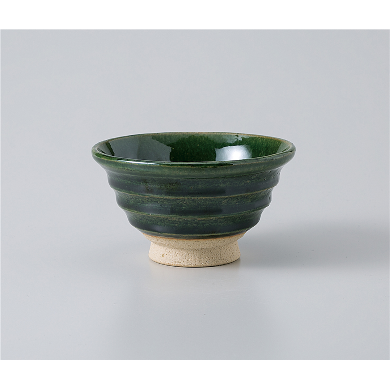 古林陶器 飯椀 織部 削り反茶碗 1135510378 1個(ご注文単位1個)【直送品】
