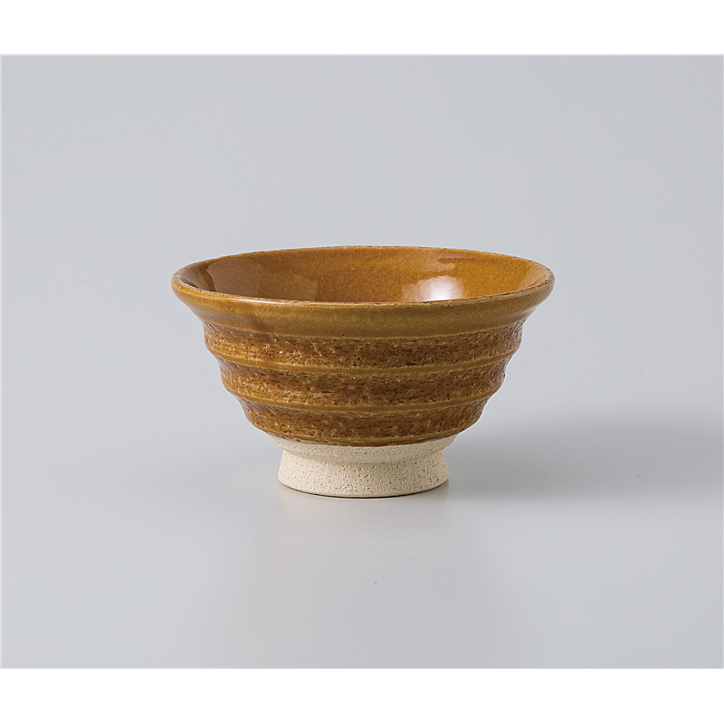 古林陶器 飯椀 黄瀬戸 削り反茶碗 1135510478 1個(ご注文単位1個)【直送品】