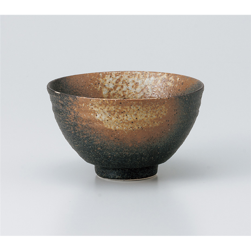 古林陶器 飯椀 黒備前 茶碗 935730135 1個(ご注文単位1個)【直送品】