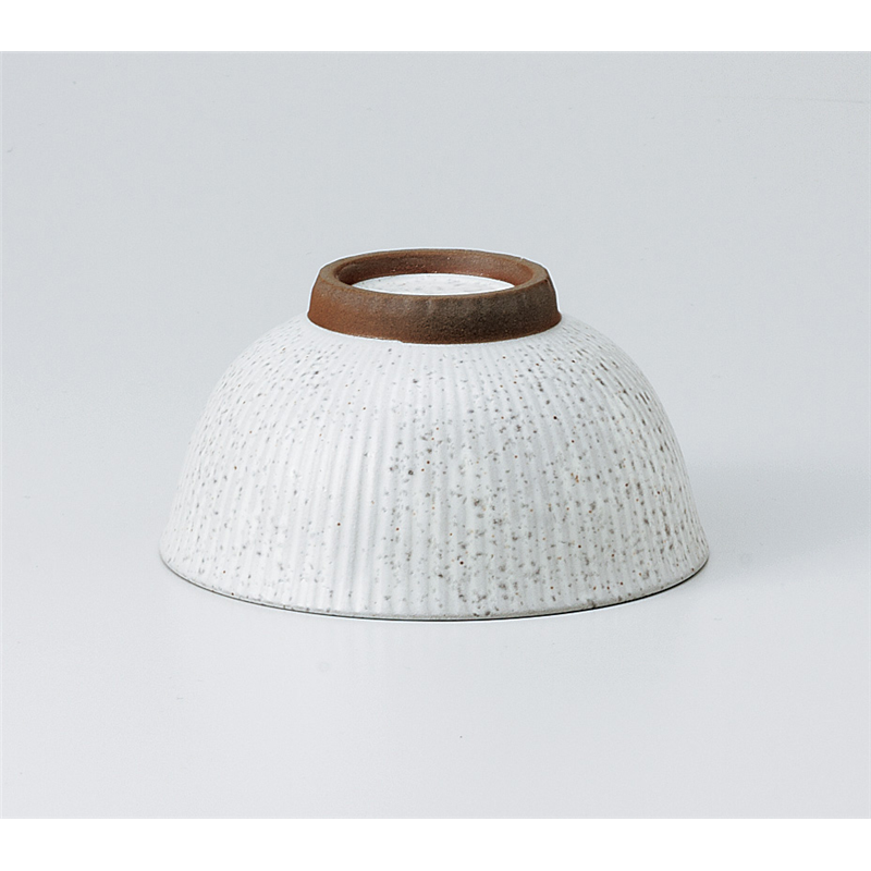 古林陶器 飯椀 白十草 丸茶碗 935740416 1個(ご注文単位1個)【直送品】
