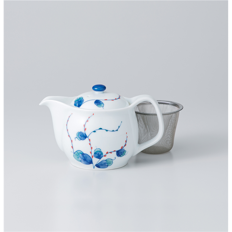 古林陶器 有田焼ポット・有田焼急須 水引草ポット(U) 1136920390 1個(ご注文単位1個)【直送品】