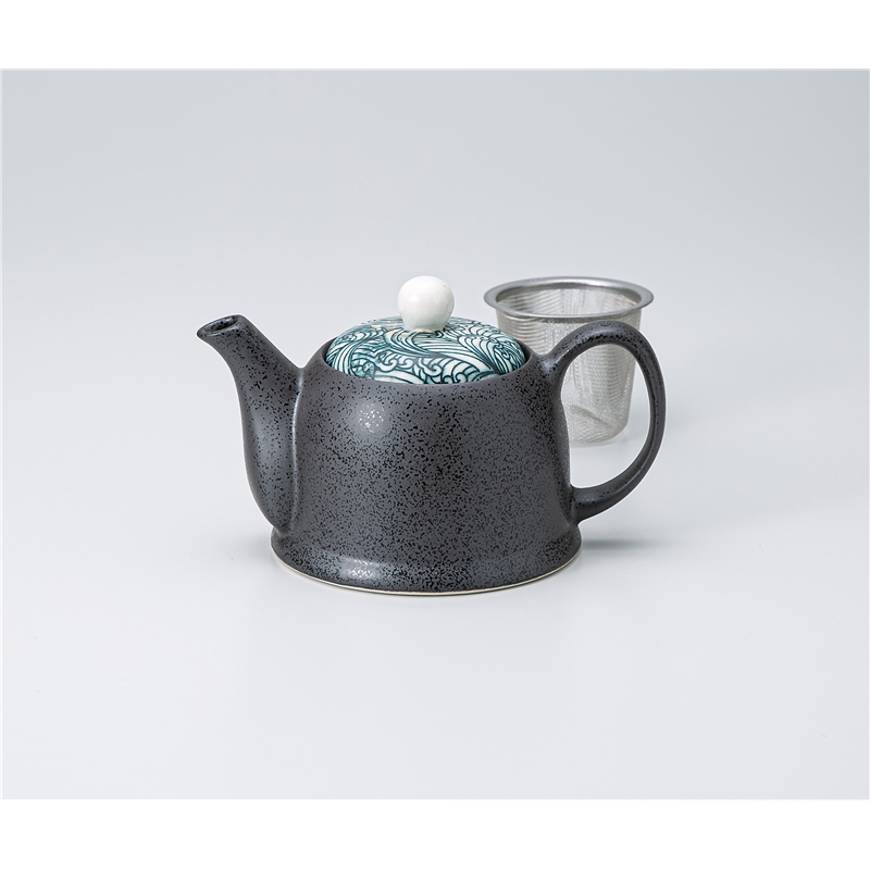 古林陶器 急須・ポット 荒波ポット(茶こし付) 1334330220 1個(ご注文単位1個)【直送品】