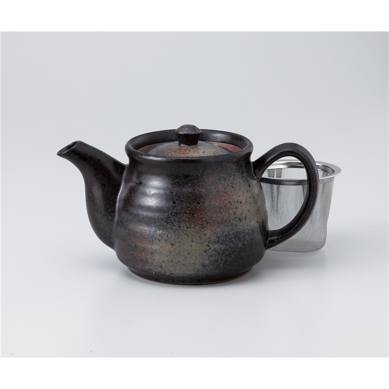 古林陶器 急須・ポット 黒備前六兵衛ポット 1038350351 1個(ご注文単位1個)【直送品】