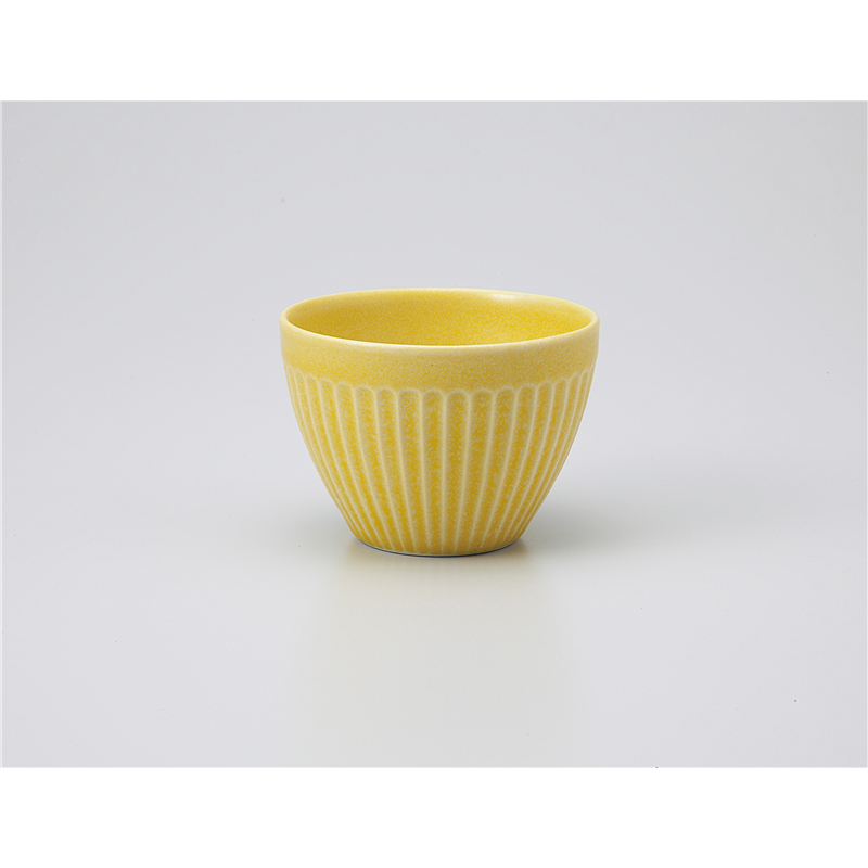 古林陶器 千茶 削ぎ型千茶(黄) 1140030405 1個（ご注文単位1個）【直送品】