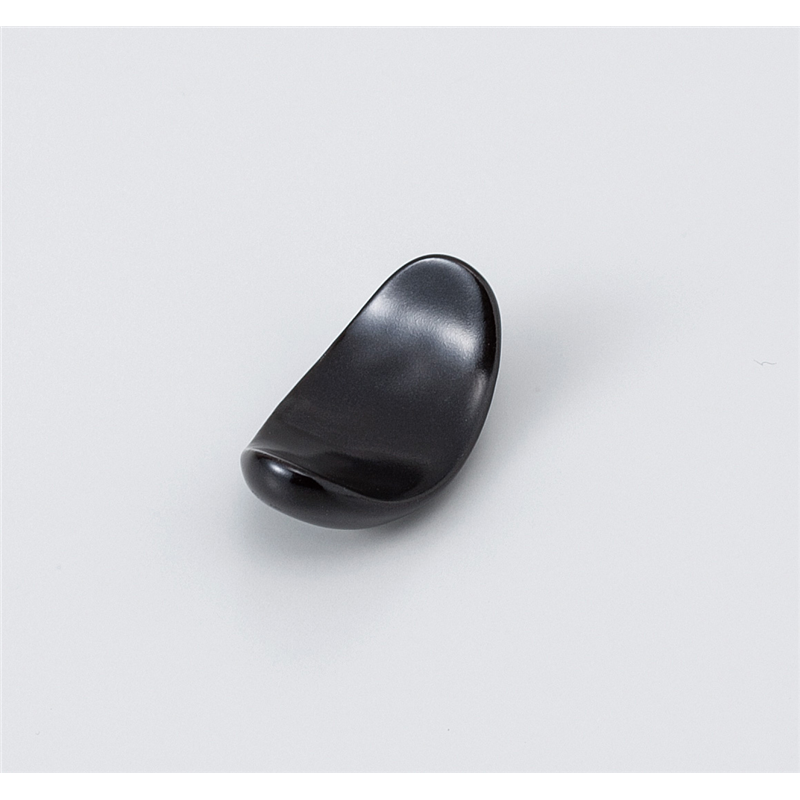 古林陶器 箸置 黒マット細反レスト 1043350603 1個（ご注文単位1個）【直送品】