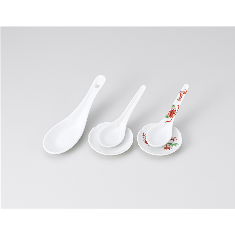 古林陶器 スプーン 便利穴レンゲ 1242311179 1個（ご注文単位1個）【直送品】