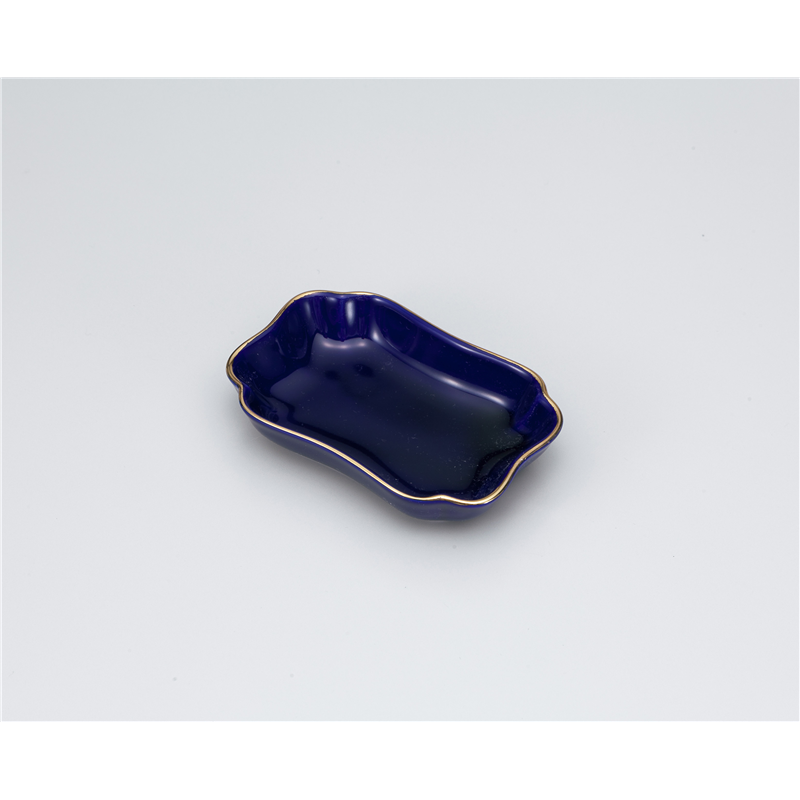 古林陶器 灰皿 金線ルリフリートレー 1043960503 1個（ご注文単位1個）【直送品】