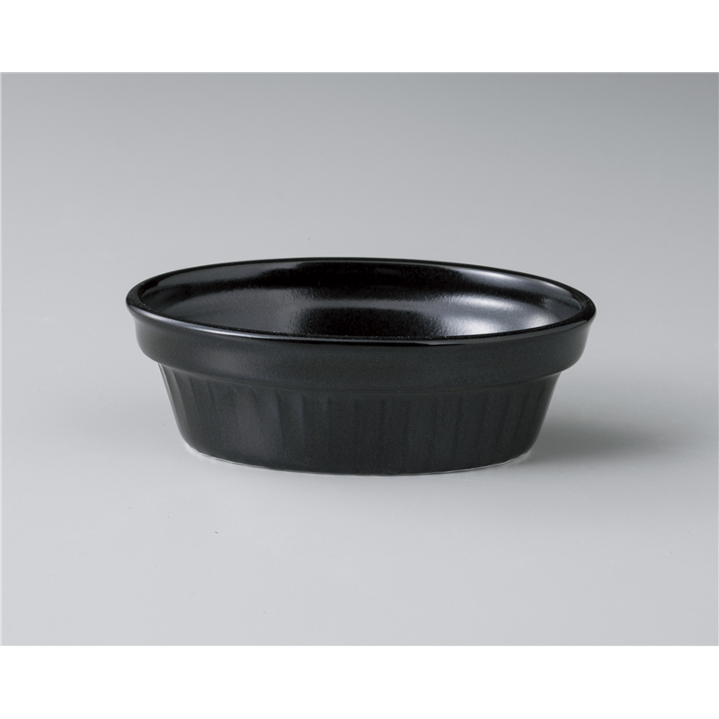 古林陶器 スフレ 黒マット小判スフレ大 1063530403 1個(ご注文単位1個)【直送品】