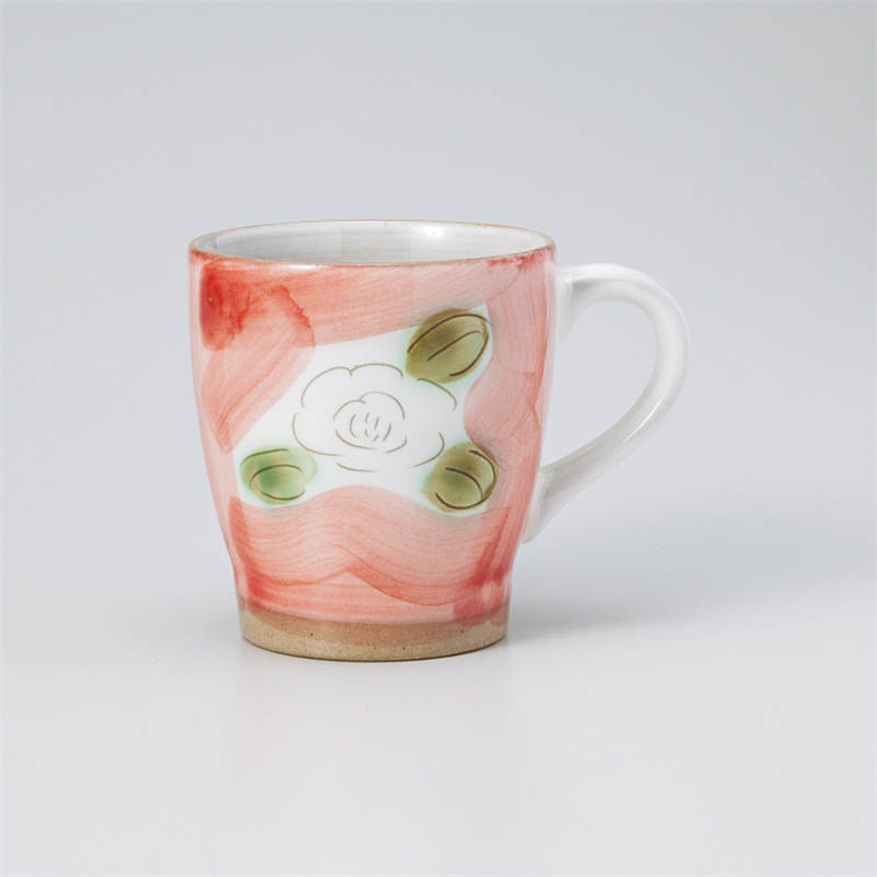 古林陶器 マグ ダミピンク椿マグ 861330651 1個(ご注文単位1個)【直送品】