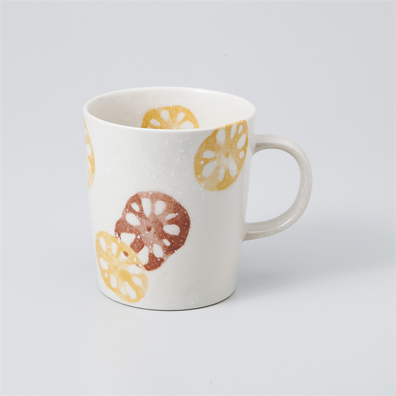 古林陶器 マグ レンコン軽量 茶マグ 965550461 1個(ご注文単位1個)【直送品】