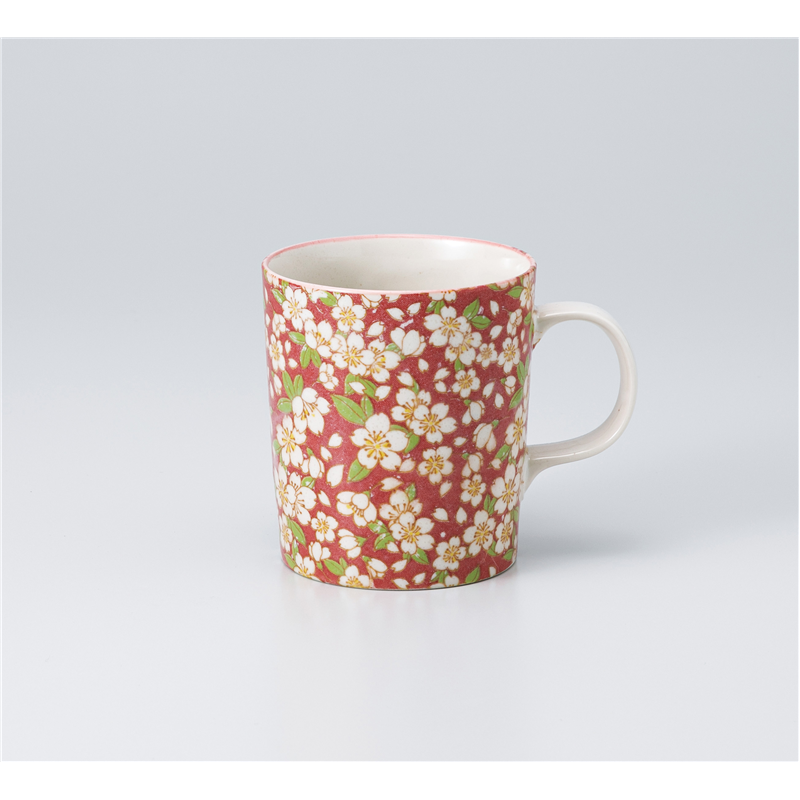 古林陶器 マグ 軽マグ小桜 赤 1166020257 1個（ご注文単位1個）【直送品】