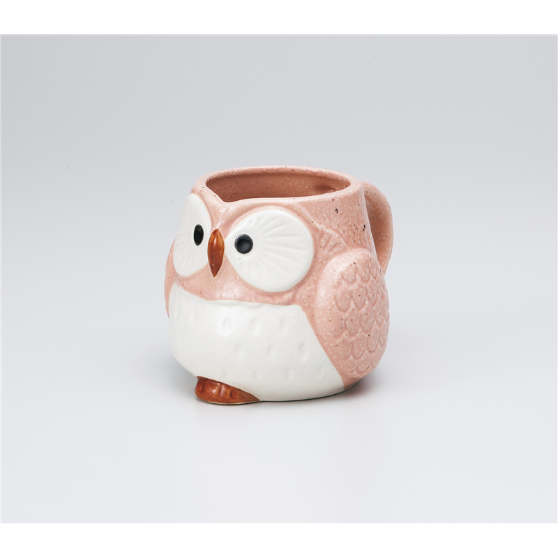 古林陶器 マグ ふくろうマグ(ピンク) 1065210147 1個(ご注文単位1個)【直送品】