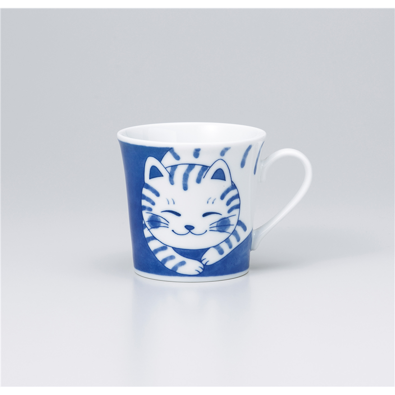 古林陶器 マグ&スープカップ ねこちぐらトラ YKマグ 1354420151 1個(ご注文単位1個)【直送品】
