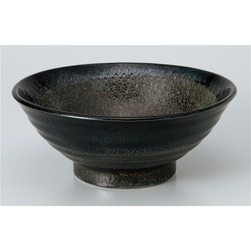 古林陶器 中華単品 結晶天目7.0麺丼 969540233 1個（ご注文単位1個）【直送品】