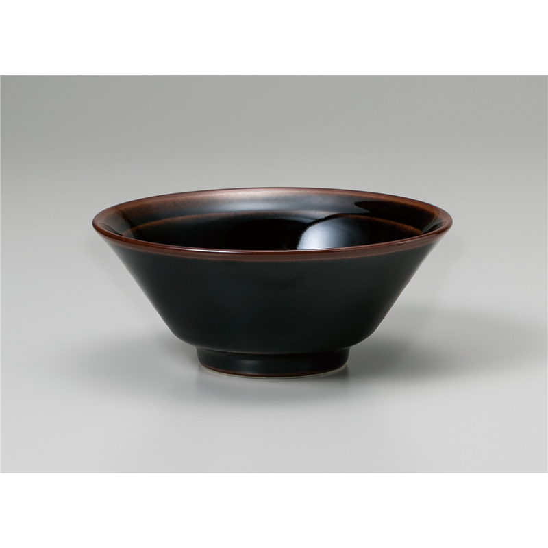 古林陶器 中華単品 うるし天目4.8ライス丼 1070150508 1個（ご注文単位1個）【直送品】