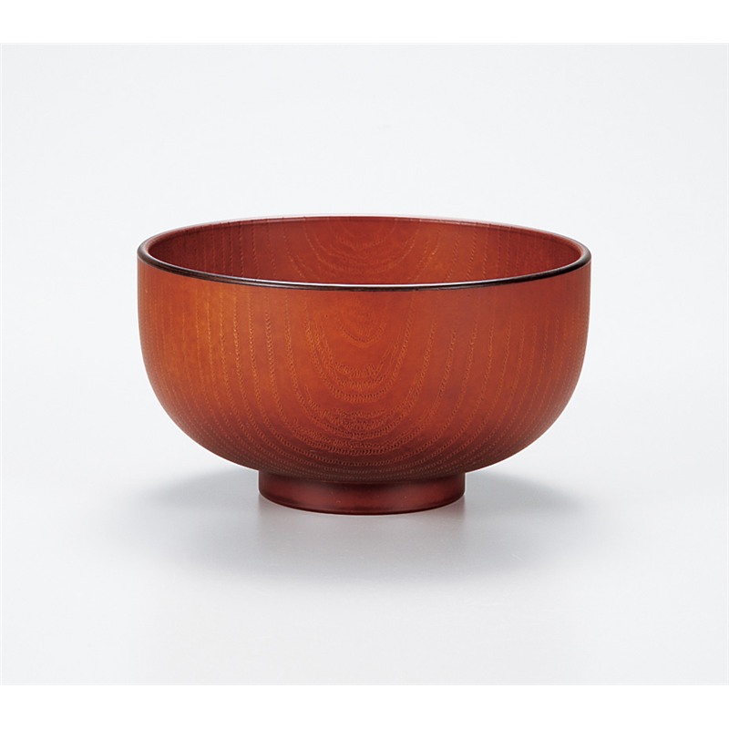 古林陶器 会津漆器汁椀 栃 総木彫汁椀 975740297 1個(ご注文単位1個)【直送品】