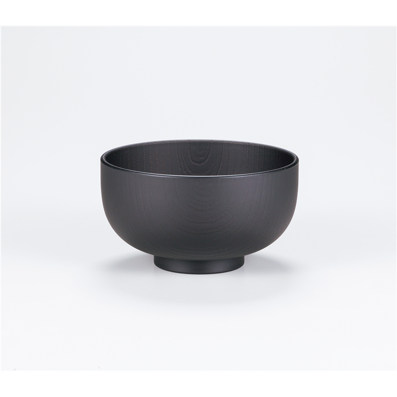 古林陶器 会津漆器汁椀 レンジ汁椀 総木目 BK 1072620395 1個(ご注文単位1個)【直送品】
