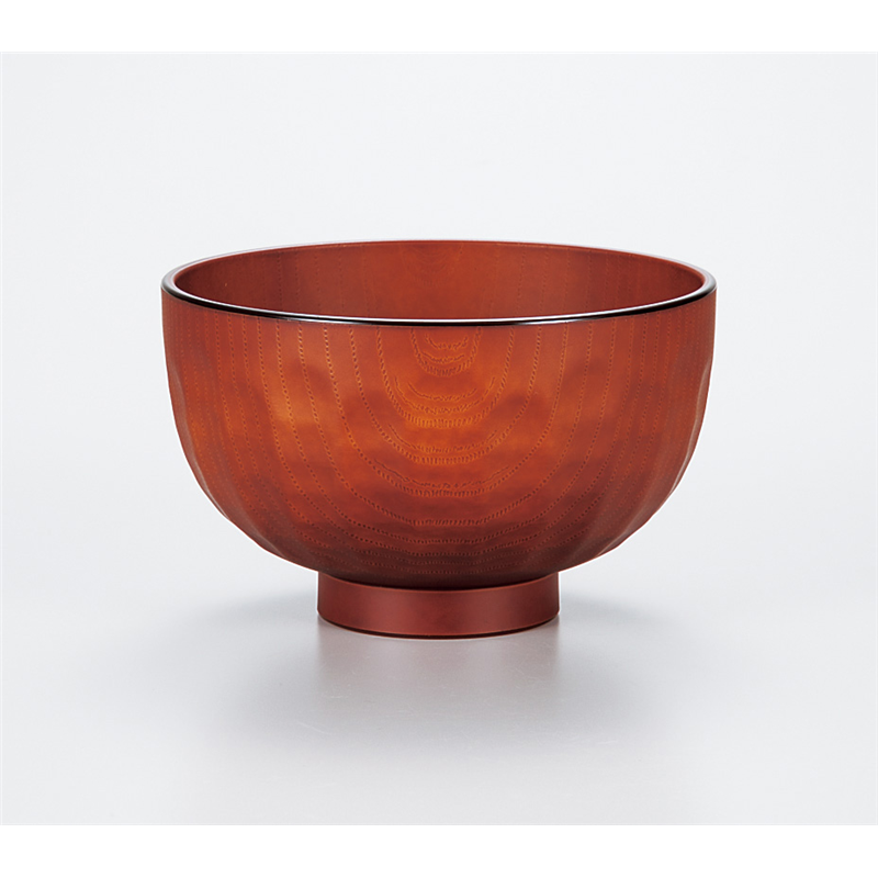古林陶器 会津漆器汁椀 レンジ汁椀 山亀甲 BR 974730495 1個(ご注文単位1個)【直送品】