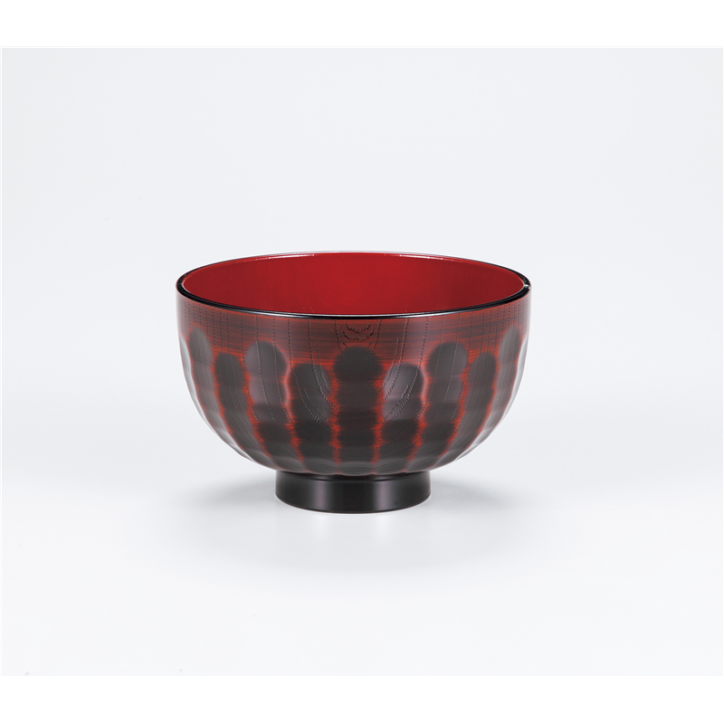 古林陶器 会津漆器汁椀 レンジ汁椀 山亀甲 別甲 1072630495 1個(ご注文単位1個)【直送品】